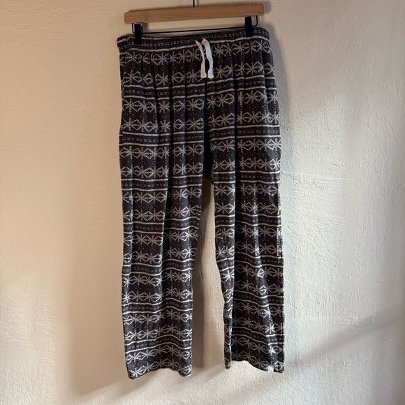 Burt's Bees Baby Organic Cotton Pajama Pants Snowflake Print Size Large - Picture 1 of 5